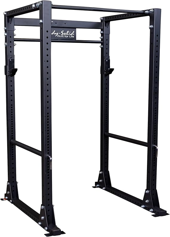 Body-Solid GPR400 Power Rack with 1000 Lb. Weight Capacity for Squats, Deadlifts, and Weightlifting Workout, Black