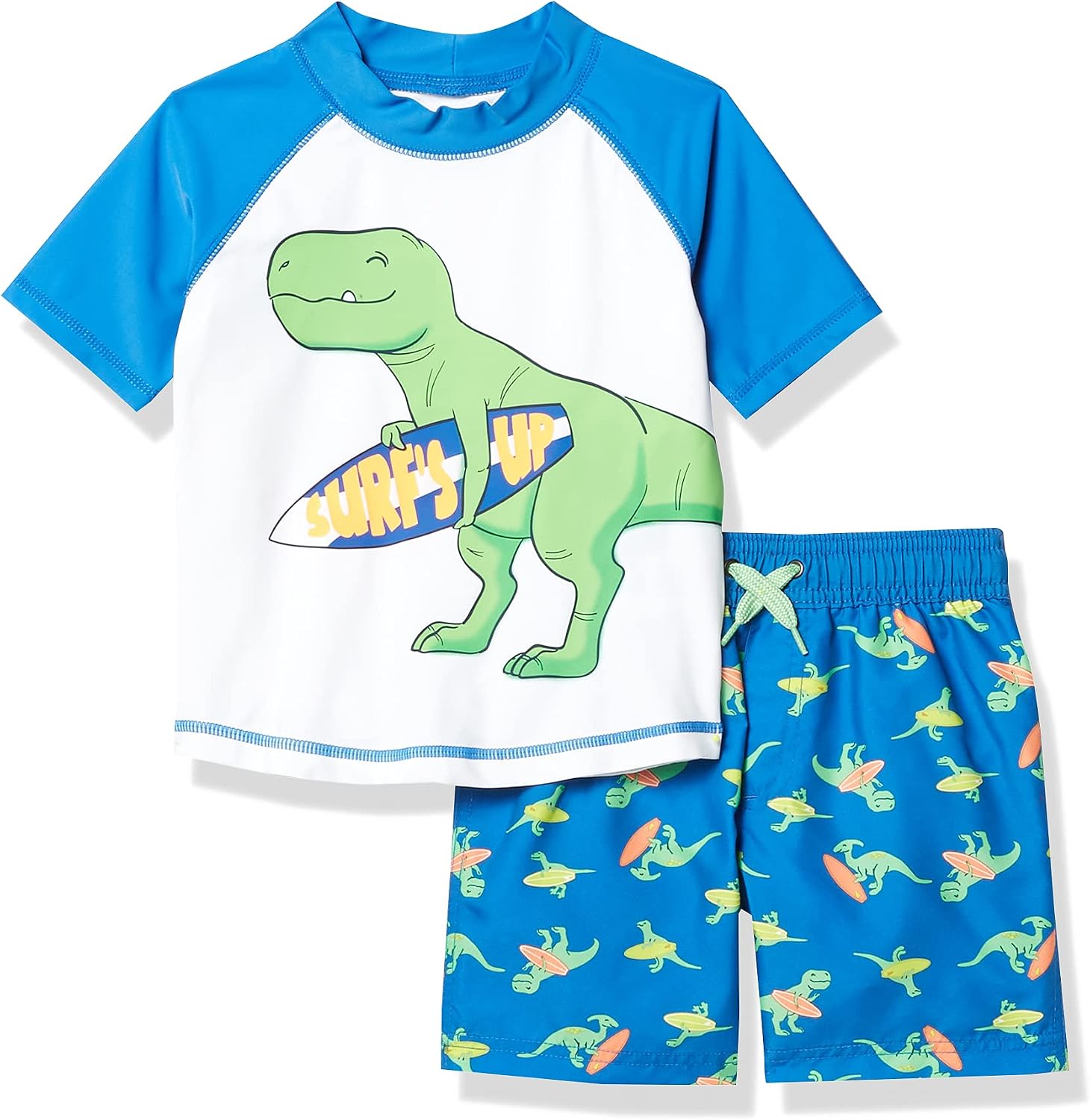 Simple Joys by Carters Toddlers and Baby Boys Swimsuit Trunk and Rashguard Set