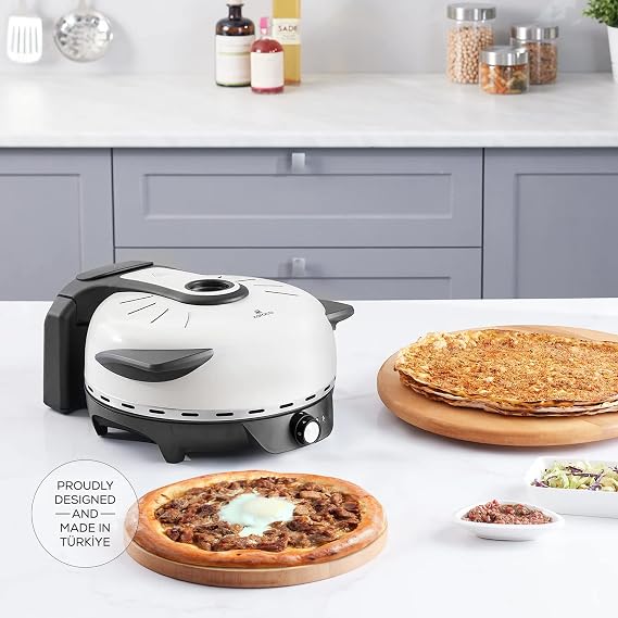 Karaca Gastro 10 in 1 Pizza and Lahmacun Machine, Soft Cream