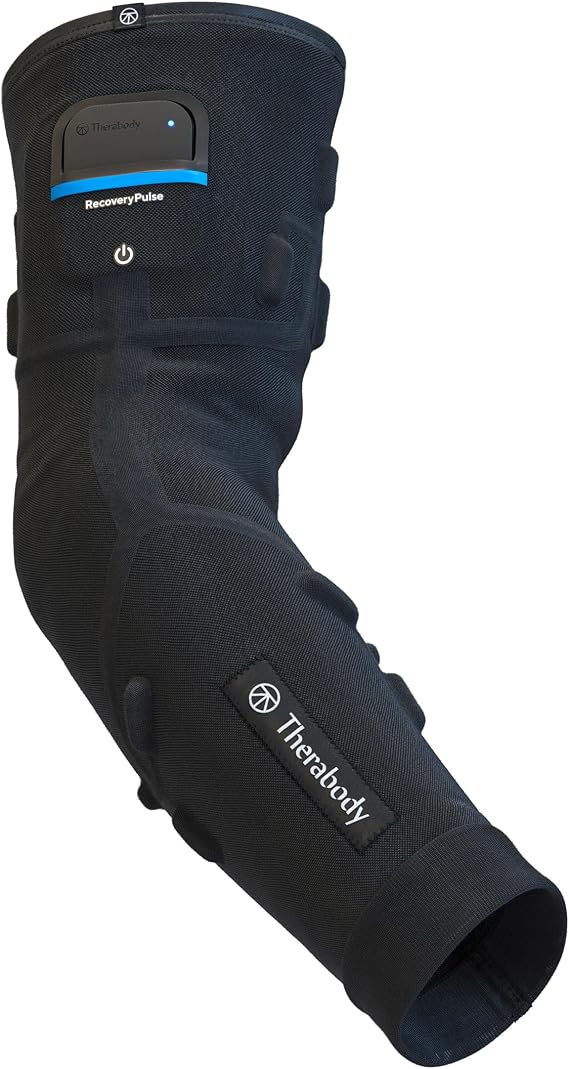 Therabody RecoveryPulse Arm - Compression and Vibration Sleeve for On The Go Relief, Reduce Soreness and Pain in Arms, Increase Flexibility (Extra Small)
