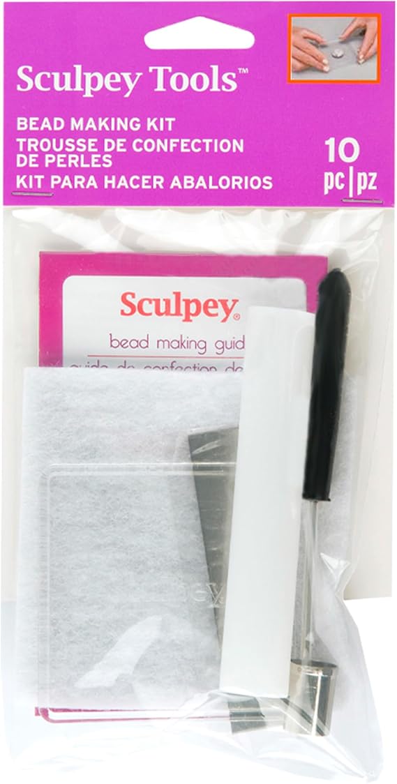 Sculpey Tools Bead Making Kit, Complete 10 piece set of polymer oven-bake clay jewelry making tools, DIY jewelry crafts, great for all skill levels