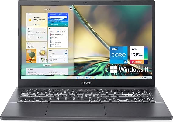 Acer Aspire 5 Laptop: 15.6" FHD Display 12th Generation Intel Core i5-1240P NVIDIA GeForce RTX 2050 32 GB DDR4 SDRAM 1 TB SSD Win11 Home WiFi 6 Backlit Keyboard Thunderbolt 4