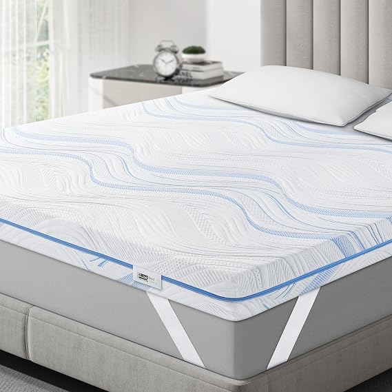 BedStory Topper 140x200cm H3 H4 aus 10cm Hoch Gel kaltschaum Hart Matratzentopper für Bett Boxspringbett Schlafsofa Wohnwagen Öko-TEX® Zertifiziert Matratzen Topper mit Waschbarer Bezug