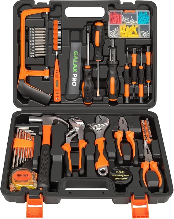GALAX PRO 161-piece All-Purpose Hand Tool Set, Home Repair DIY Tool Set