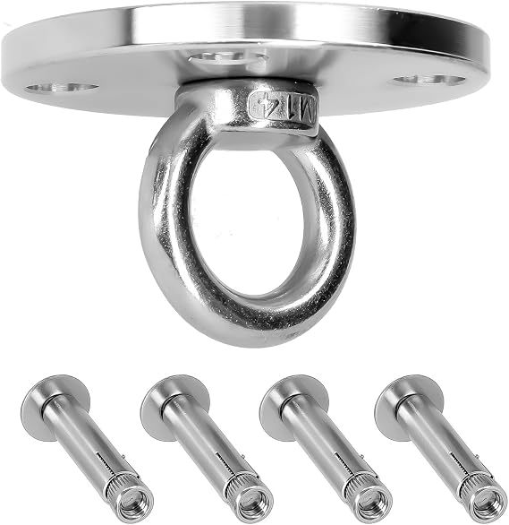 SANTUO Fixing Hanger Swing Hanger Ceiling Mount Hanger Hammock Hooks Heavy Duty Swing Hanger Hook for Yoga Hammock Chair Sandbag Swing Sets