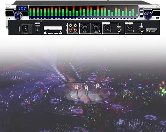 Graphic Equalizer Professional Audio Processor 31-Band Spectrum Display Audio Digital Equalizador Professional Sound system Professional Equalizers for Recording Studio