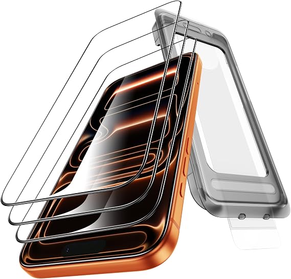 for iPhone 18 Pro/iPhone 17 Pro Screen Protector, 3 Pack