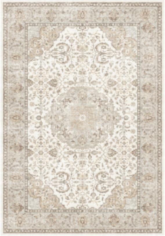 HY HAOYUNLAI Washable 2x2 Floral Square Area Rug Non-Slip Nursery Carpet