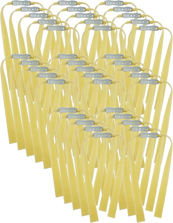 40X 1.5mm Thickness Heavy Flat Rubber Band for Slingshot Flat Slingshot Bands Replacement/Hunting Catapult Elastic Bungee