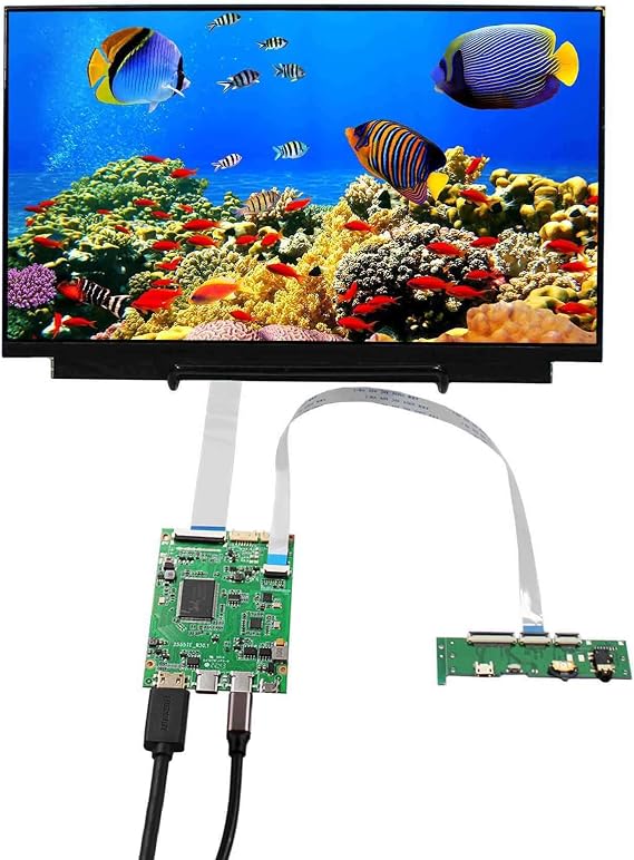 VSDISPLAY 13.3" 13.3 Inch 1920X1080 LCD Screen VS133GF-Z001 with USB C Controller Board VS-RTD2556HC-V2