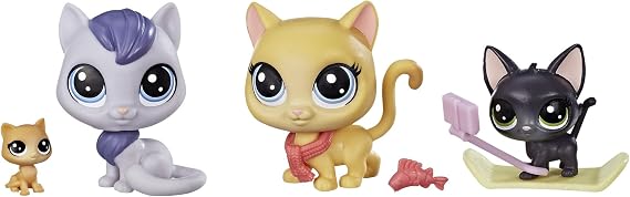 Lps Family Pack Snowboarding Kitty Crew
