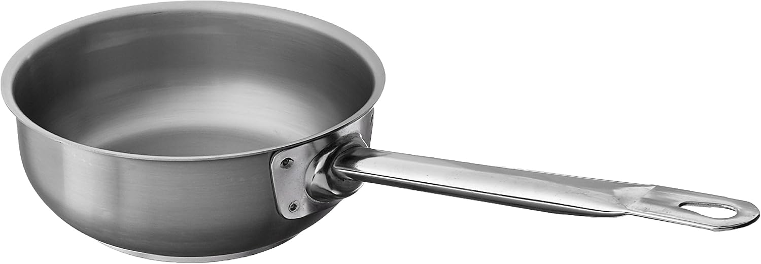 PADERNO Sauteed Pan Lidless 1113-18 18-10 Stainless Italian ASTF418