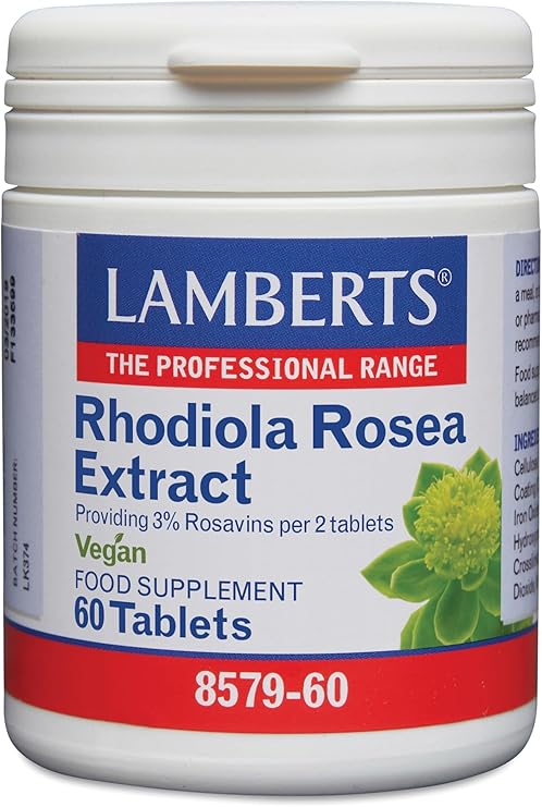 Lamberts Rhodiola Rosea 500mg 60 Tablets