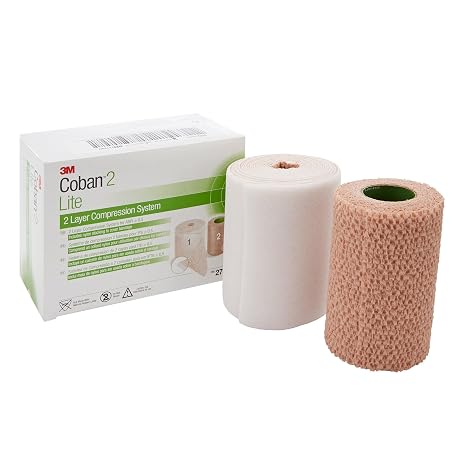 3MTM CobanTM 2 Lite Two-Layer Compression System with Stocking 2794N, 1 Kit/Carton 8 Carton/Case | Model 2794N. Case pack: 8 Carton/Case. Self-adherent wrap for professional healthcare use.