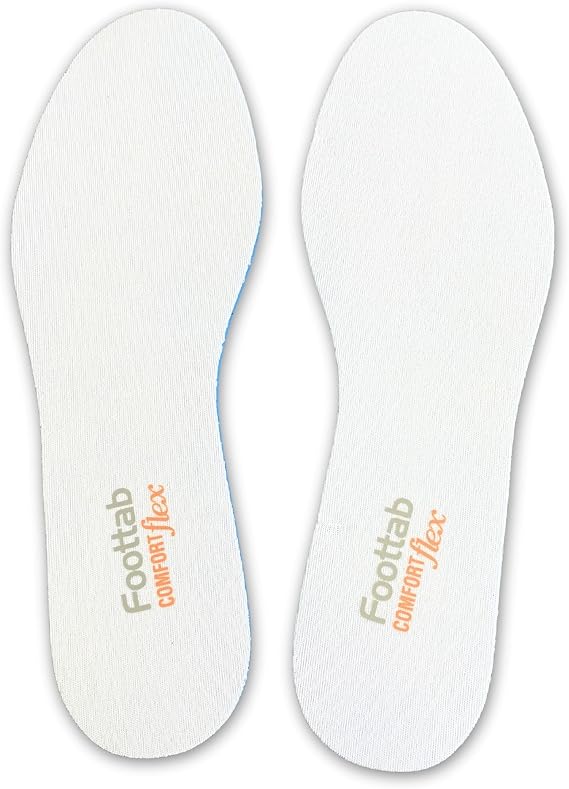 YeferStore Soft Comfort Ayakkabı Tabanı, Nefes Alabilen Rahat Kumaş Spor Tabanlık, 1 Çift (Beyaz, 45-46)