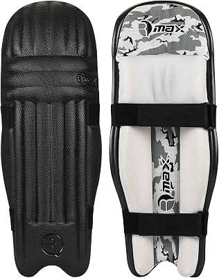 RMAX Cricket Batting Legguard Pad Full Size Black