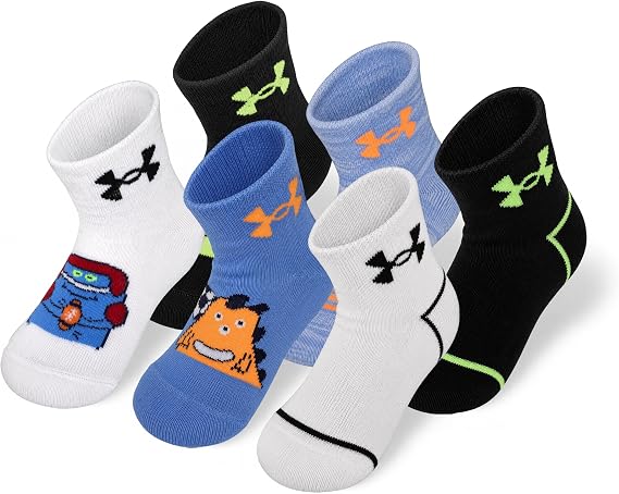 Under Armour boys Multi Pack Essential Quarter Sock