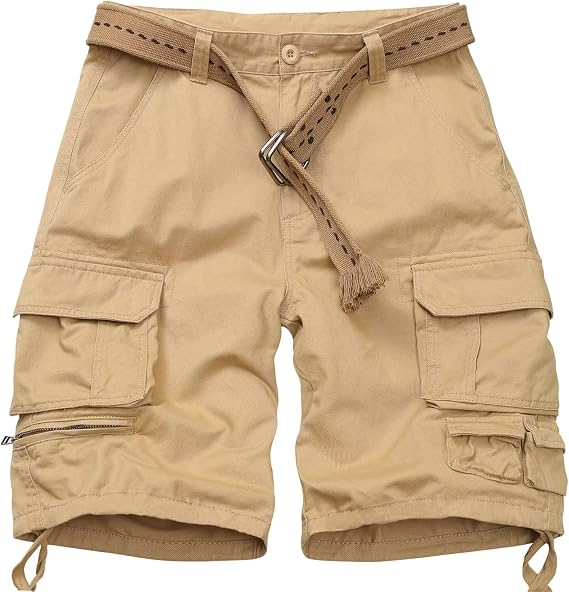 Men's Cargo Shorts, Relaxed Fit Hiking Bermuda Shorts