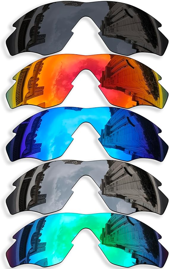 5 Pieces Polarized Replacement Lenses for Oakley M2 Frame OO9212 Sunglasses, Anti-Scratch and Impact Resistant