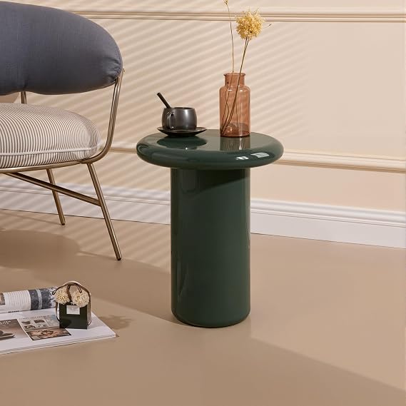 Acanva Pebble Companions Round End Table for Living Room