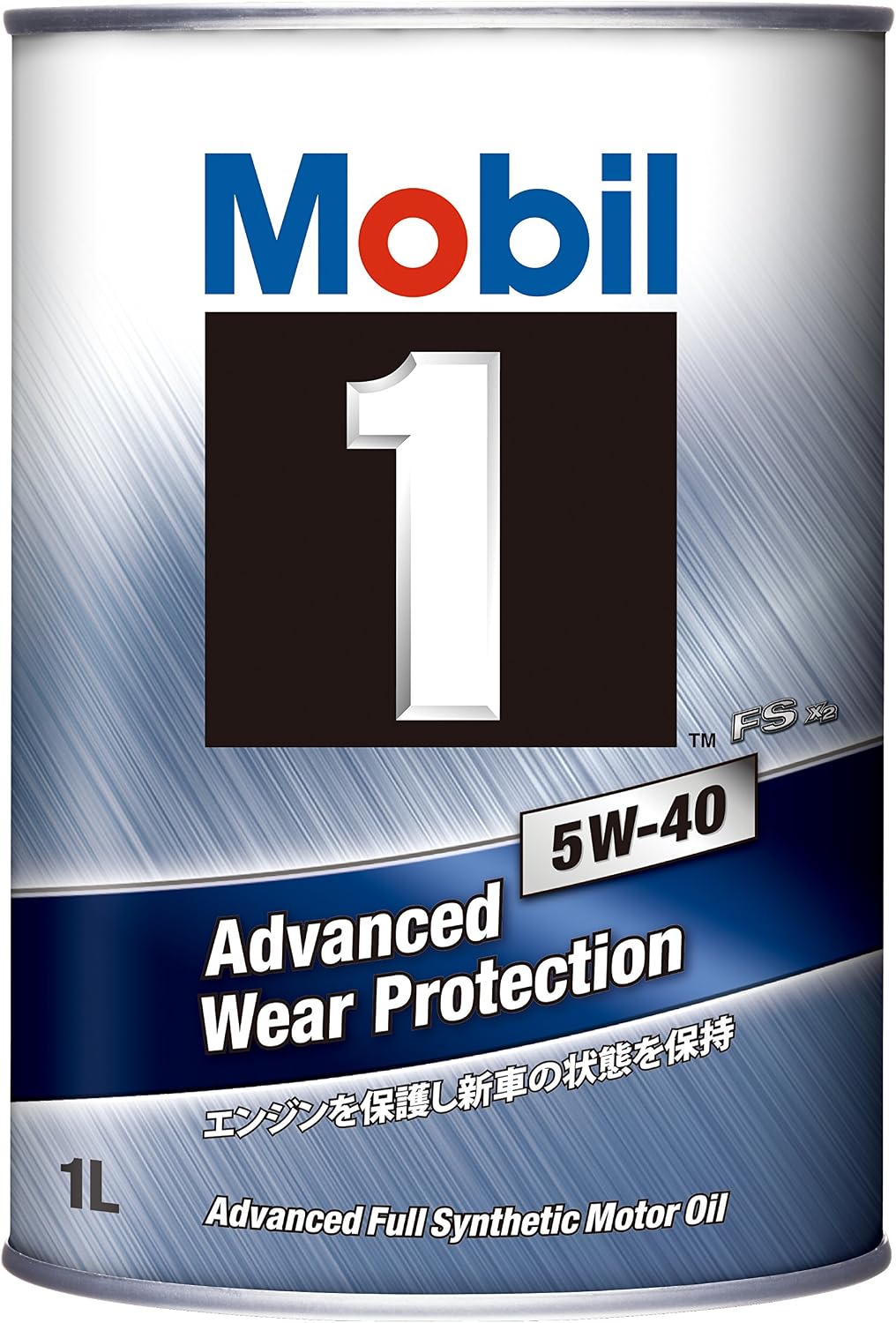 Mobil 1 FS X2 5W-40 Synthetic Oil 1L for 4-wheel GasolineDiesel Engine Vehicles SN 117440