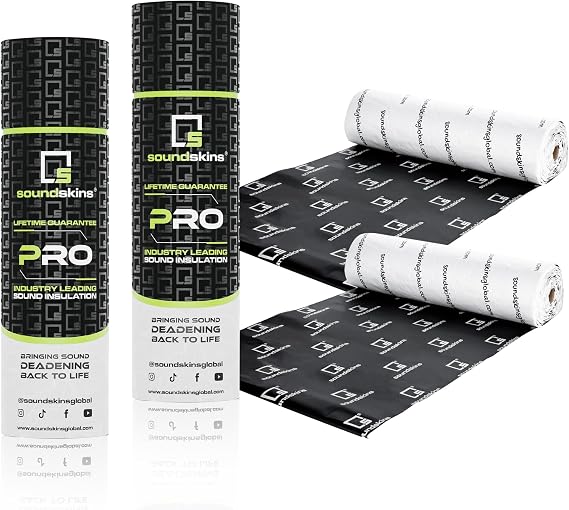 SoundSkins SSK-SSPRO-2 Car Sound Deadening Material - 180mil/4.5mm Triple Layer - 22sqft. - Reduce Vibrations, Insulate Heat, and Minimize Resonance
