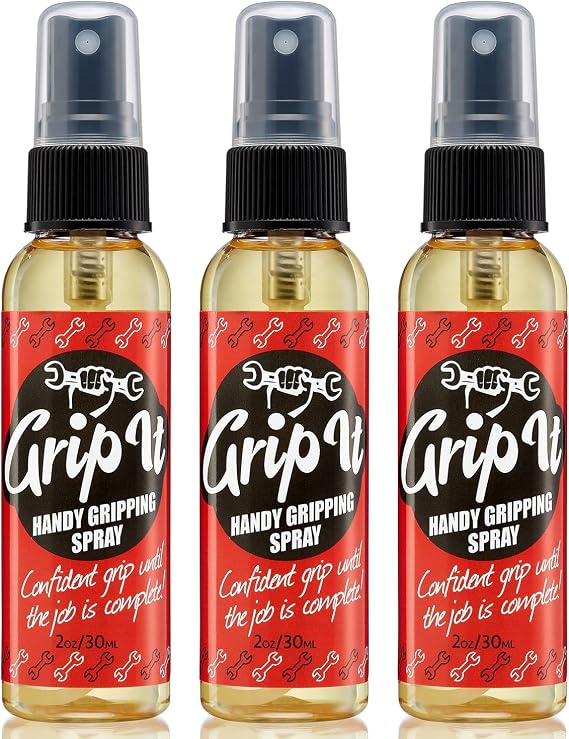 Grip-iT Hand Grip Spray - Improved Pole Grip and Tennis Grip - Liquid Chalk Replacement - Supplement Your Tennis Grip Tape - Better Pole Grip for Pole Dancing - Lifting Chalk Substitute (3 Pack)