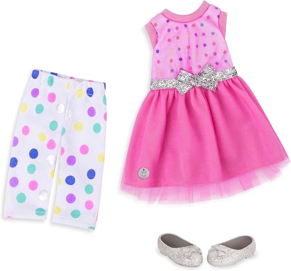 Glitter Girls 14 Inch Doll Clothes, Stay Sparkly Outfit Accessories