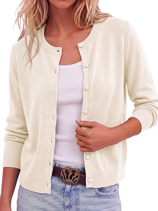 BTFBM Cardigan Sweaters for Women Lightweight Sweater