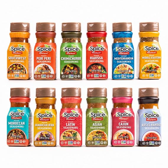 iSpice Global Relations Seasoning Set, 12 Pack - 72.66 oz