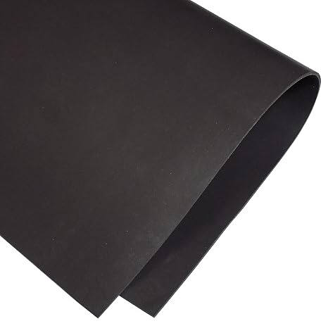 Silicone Gasket Sheet, 1/16 x 9 x 12 Inch Commercial Grade, Made in the USA, Black Rubber, High Temp Gasket Material for Automotive, Marine, DIY Sealing, Crafts, Pads, Vibration,