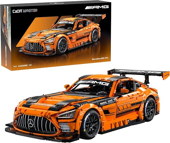 CaDA Mercedes-AMG GT3 Racing Car - 5466 Piece Brick Model Kit C64008W