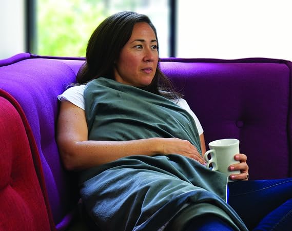 Yogibo Ms Bliss Weighted Blanket, Soft, Microwavable, Calming Aromatherapy Therapeutic Blanket for Stress, Anxiety, Comfort with Lavender and Peppermint, Chest Size