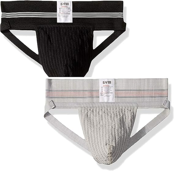 GYM Men's Old School Jockstrap 2-Pack (Large)