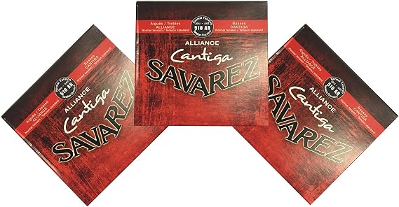 Savarez Guitar Strings 3-Packs Nylon Alliance Cantiga Normal Tension 510AR