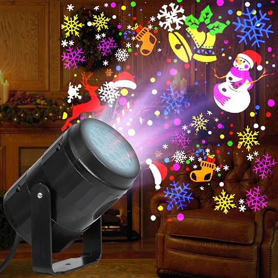 Christmas Projector Lights Outdoor/Indoor LED Light Projector Waterproof for Christmas Decorations, Holiday Projector for Christmas