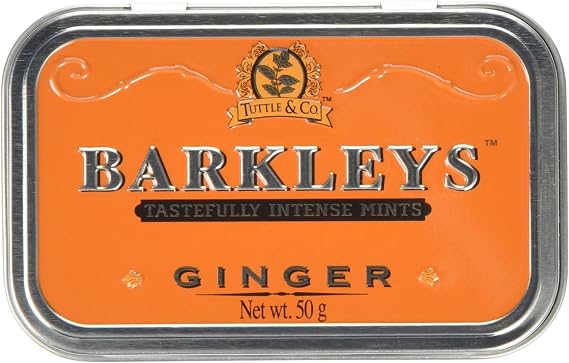 Barkleys Mints Ginger Tastefully Intense Mints Tins 50 g