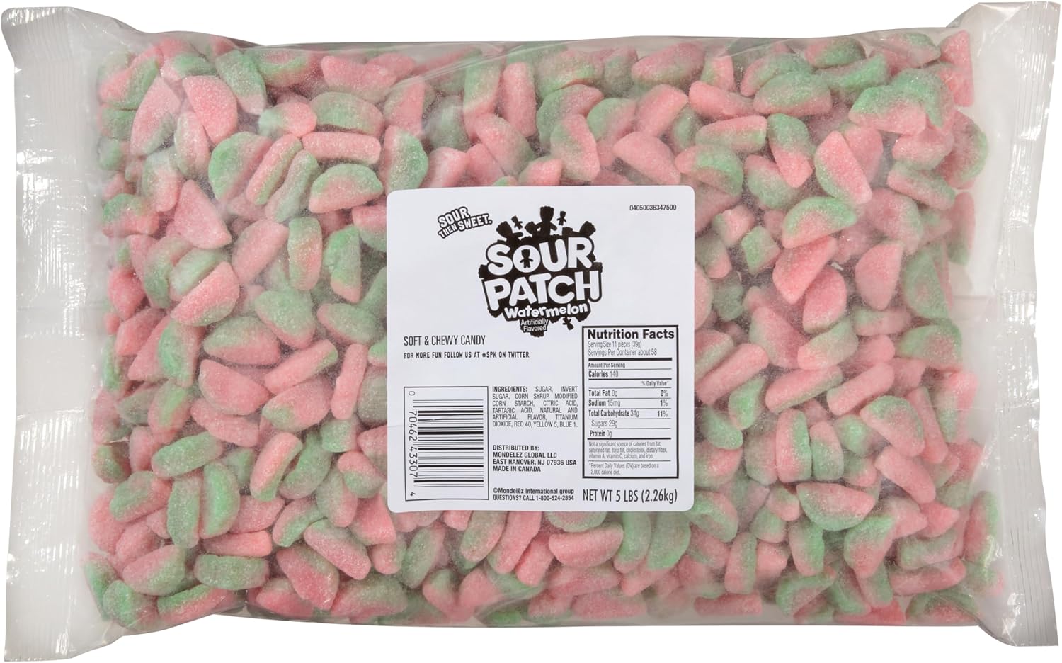 Sour Patch Watermelon Candy, 5-Pound Bags by Sour Patch