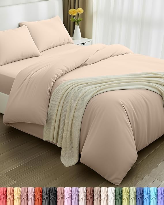 Utopia Bedding 4-Piece Bed Set - 135 Bed (Beige)