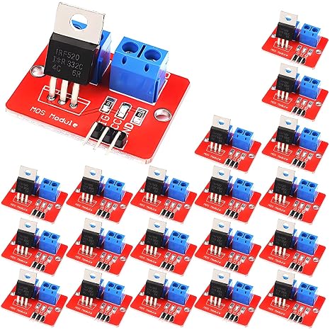 IRF520 Driver Module,20pcs IRF520 MOSFET Driver Module Button Drive