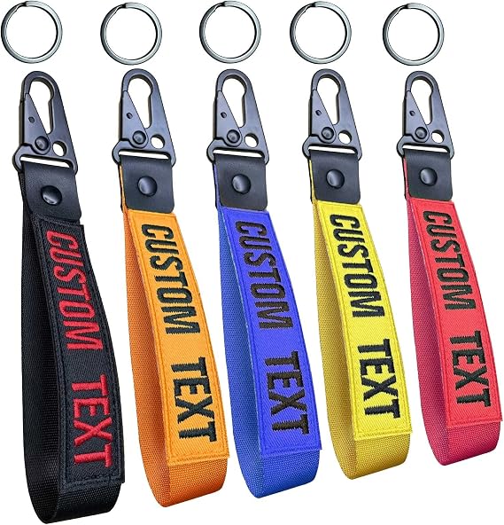 Graceful life Personalized keychain,custom name number Wrist Lanyards