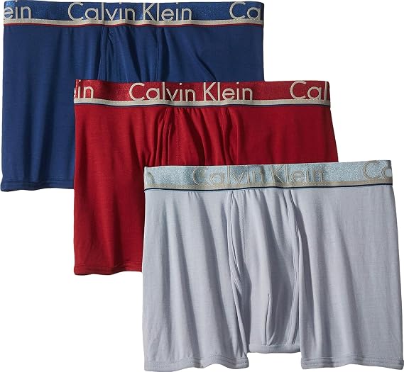 Calvin Klein Men's Reconsidered Steel Micro 3-Pack Trunk