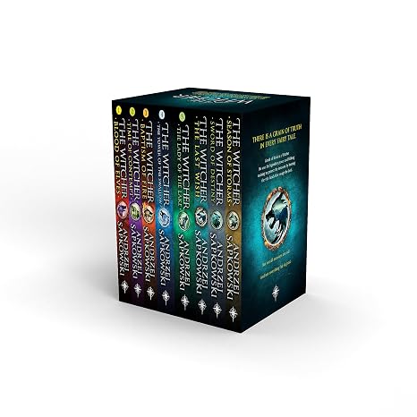 The Witcher Boxed Set: The Last Wish, Sword of Destiny, Blood of Elves, Time of Contempt, Baptism of Fire, The Tower of The Swallow, The Lady of the Lake, Season of Storms