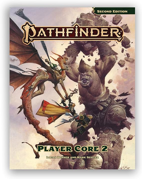 Pathfinder Player Core 2 Hardcover - TTRPG Rulebook, 8 New Classe