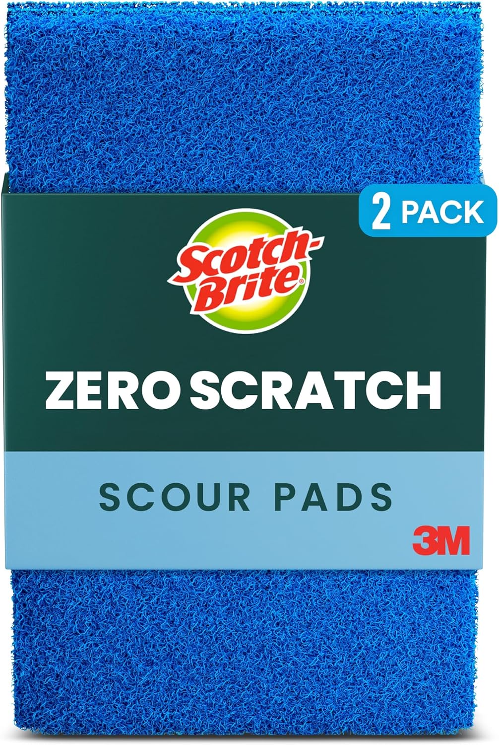 Scotch-Brite Multi-Purpose Non-Scratch Scour Pads, 2 Pads 622