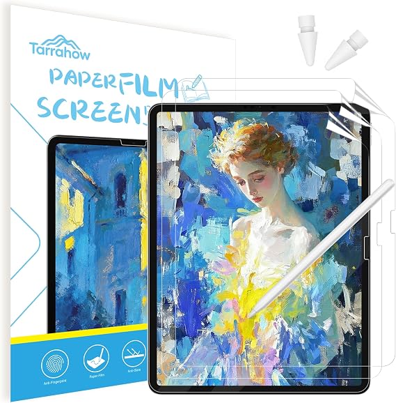 3 Pack Paper Screen Protector for iPad A16 11" 11th/10th + 2 Pencil Tip