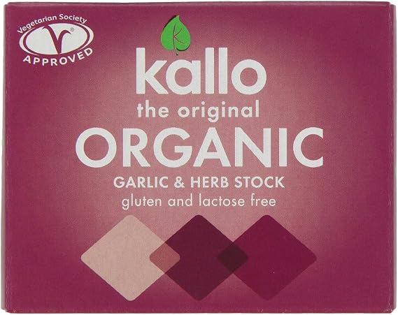 (3 PACK) - Kallo - Garlic & Herb Stock Cubes | 66g | 3 PACK BUNDLE