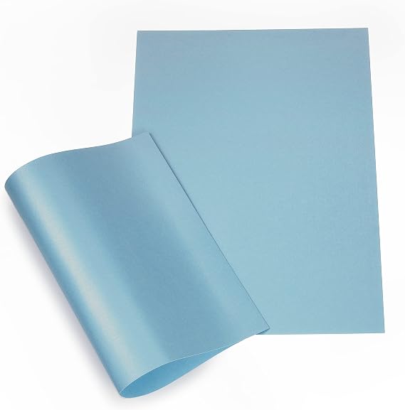 Papertent A4 Double-Sided Pearl Card, 250gsm 20 Sheets - Baby Blue