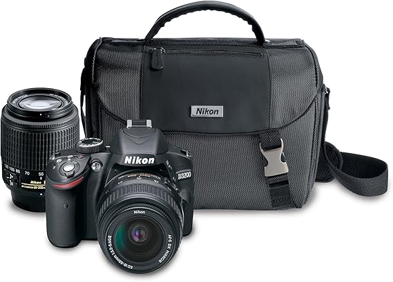 Nikon D3200 24.2 MP CMOS Digital SLR Camera with 18-55mm VR and 55-200mm Non-VR DX Zoom Lenses Bundle