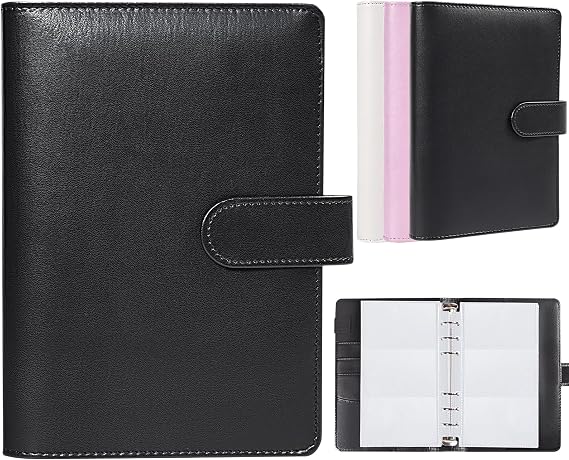 BYSTER Business Card Organizer, 40 Pack 240 Pockets Inner Refill Page Sleeves Business Card Holder Organizer, Professional PU Leather Business Card Book